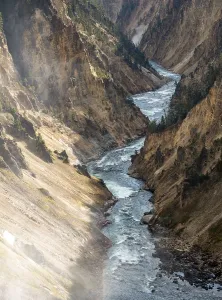 Yellowstone River Gorge Prints: Yellowstone River flows through Gorge