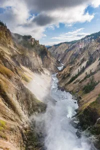 Protected Area Landscape Photo Prints: Yellowstone River flows through Gorge