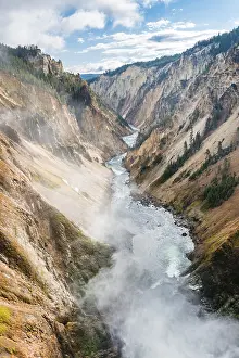 Yellowstone River Gorge Prints: Yellowstone River flows through Gorge