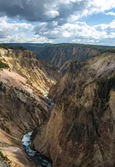 Yellowstone River Gorge Prints: Yellowstone River flows through Gorge