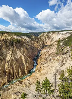 Yellowstone River Gorge Prints: Yellowstone River flows through Gorge