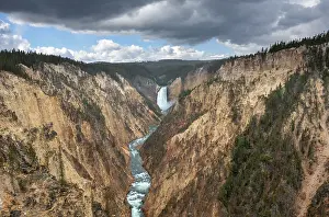 Yellowstone River Gorge Prints: Yellowstone River flows through Gorge