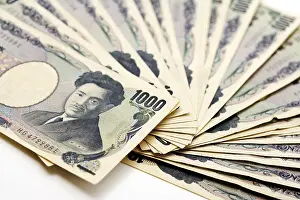 Capital Market Photography Prints: Yen banknotes