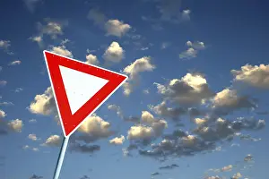 Road Safety Sign Prints: Yield sign