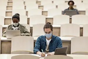 Classroom Learning Environment Prints: Young students attending class