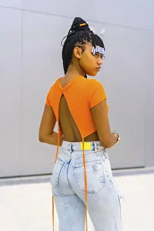 Young Trap Dancer Prints: A young trap dancer with braids
