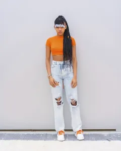 Female Dancer Braids Prints: A young trap dancer with braids