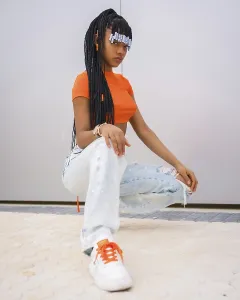 Young Trap Dancer Prints: A young trap dancer with braids