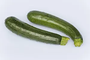Raw Vegetable Nutrition Prints: Zucchini
