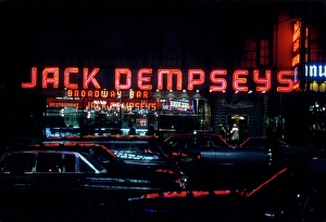 Sport Prints: Cranham City View Series Print of Jack Dempsey's Bar, Broadway, NYC