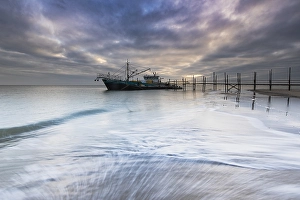 UNESCO World Heritage Site Holland Prints: boat dock