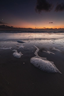 North Sea Coastal Scenery Prints: Breakers on the North Sea beach