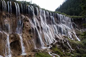 Waterfall In Nature Prints: Jiuzhaigou