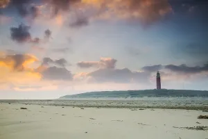 Long Exposure Beach Photography Prints: lighthouse