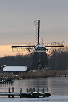 Dutch Windmill Landscape Prints: Molen, Windmill