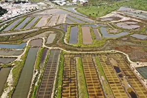 Aerial Photography Portugal Prints: Saltpans