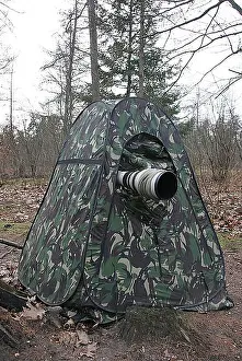 Wildlife Photography Equipment Prints: schuiltent, hide