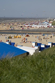 Images Dated 1st June 2009: Print of Strand, Beach at Katwijk Netherlands