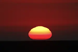 Middle East Landscape Photography Prints: Sunset over central desert of Oman