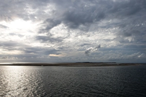 Waddenzee Print: Aerial View of Waddensea Zandbank