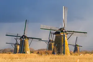 UNESCO World Heritage Netherlands Prints: Windmills at Kinderdijk