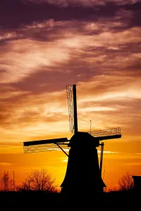 Windmill Netherlands Prints: Windmolen De Onrust, windmill the onrust