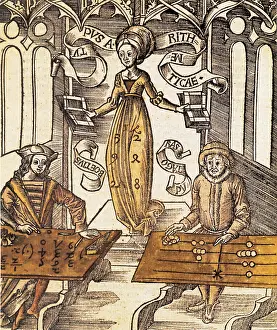 Ancient Greek Mathematician Prints: Algorithms Triumphing over Abacus