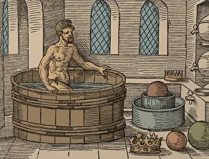 Ancient Greek Mathematician Prints: Archimedes and Hydrostatics