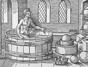 Ancient Greek Mathematician Prints: Archimedes and Hydrostatics