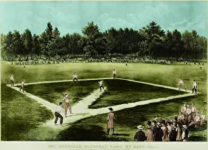 Vintage Baseball Players Prints: Baseball in 1846