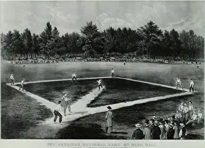 Baseball History Prints: Baseball in 1846