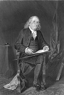 Historical Illustrations America Prints: Benjamin Franklin, American Polymath