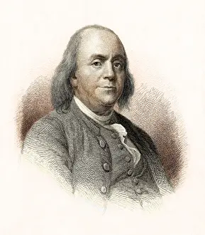 Historical Figure America Prints: Benjamin Franklin, American Polymath