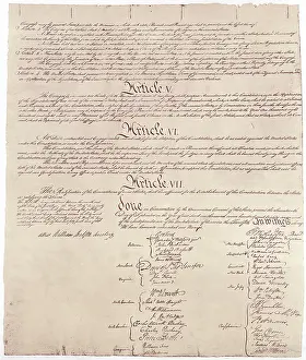 American Patriotism Prints: US Constitution