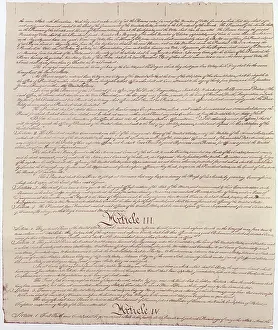 United States Founding Fathers Prints: US Constitution