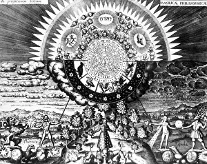 Alchemy Symbols Prints: The Emerald Tablet, 1618
