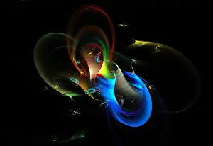 Abstract Fractals Prints: Fractal Flame