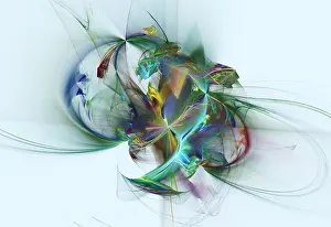 Abstract Fractals Prints: Fractal Flame