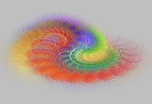 Digital Art Backgrounds Prints: Fractal Flame