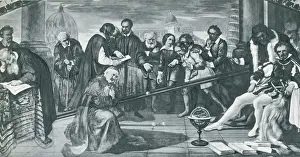 Famous Physicist Prints: Galileo's Gravity Experiment