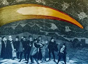 Print of The Great Comet of 1577