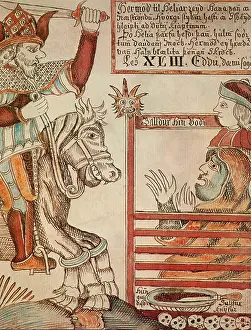 Mythological Gods And Goddesses Prints: Hermod Assails the Underworld
