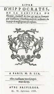 Ancient Greek Medicine Prints: Hippocratic Corpus