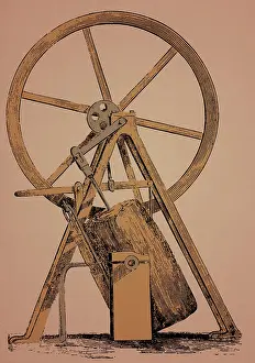 James Watt Steam Engine Prints: James Watt, Oscillating Engine