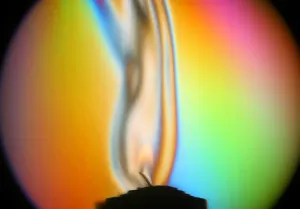 Candle Flame Photography Prints: Schlieren of Flame