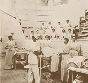 Medical History Prints: Nurses observing an operation, 1899