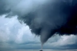 Cumulonimbus Clouds Prints: Occluded Mesocyclone Tornado Sequence, 1 of 3