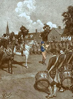 USA History Prints: Reading of Declaration of Independence, 1776
