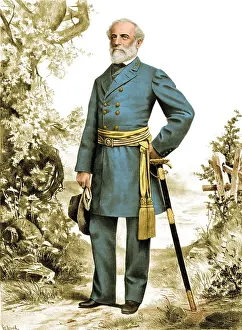 Robert E Lee Prints: Robert E. Lee, Confederate Army Commander