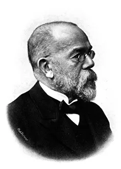 Print of Robert Koch, German Bacteriologist